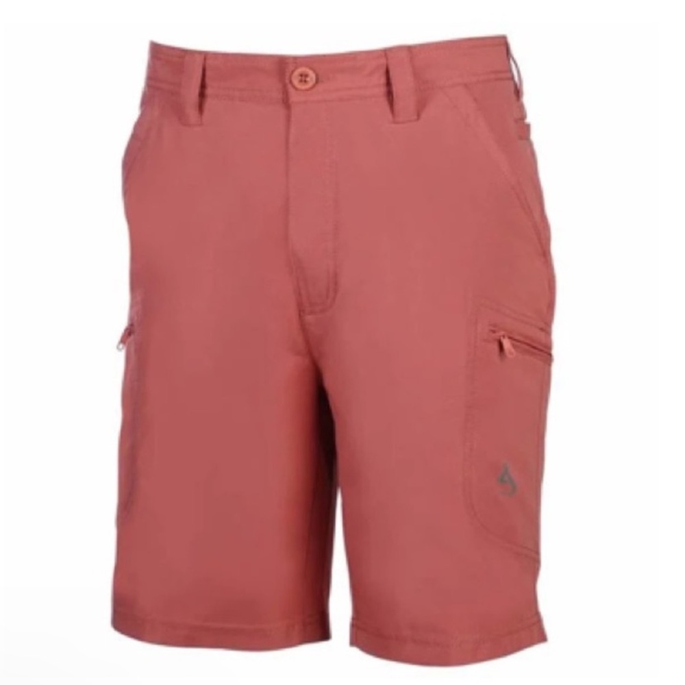 Hook & Tackle Men’s Driftwood Hybrid Stretch Fishing Cargo Shorts New England